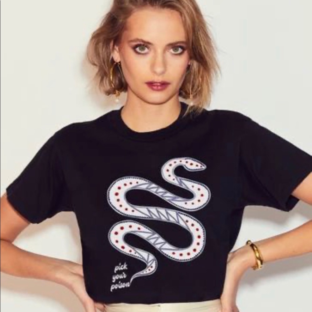 NWOT Monogram Graphic Tee